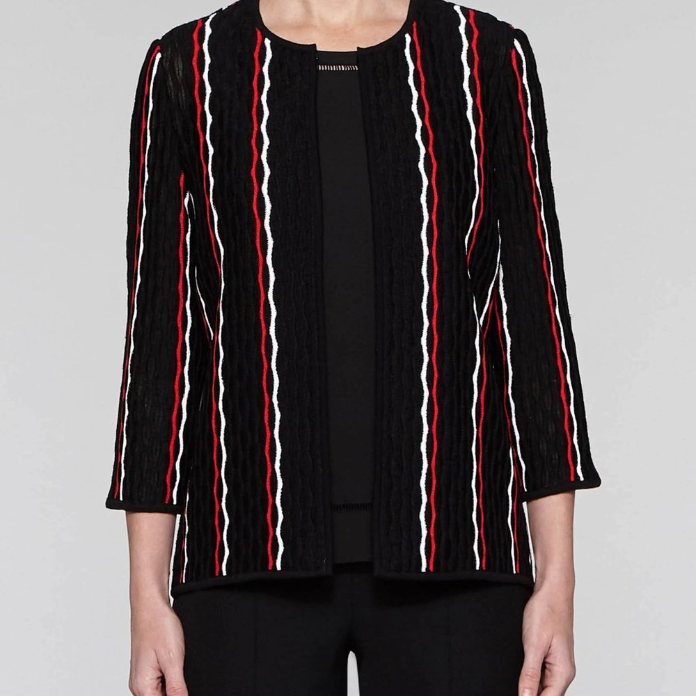 Misook Wavy Lines (XL) Jacket